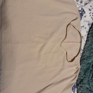 JODIFL Cream Short Sleeve Top